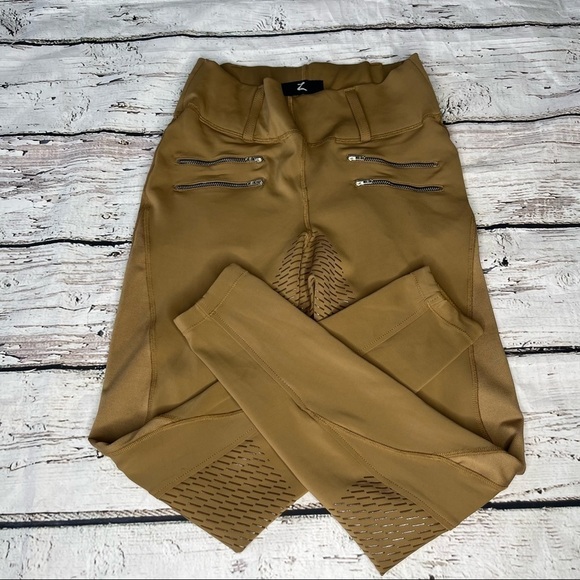 Horze Riding Silicone Grip Full Seat Tights Size USA 24 - Picture 3 of 9